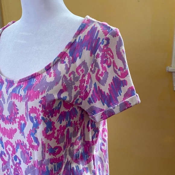 Lilly Pulitzer Tammy Amethyst Beach Purple Pink Short Sleeve Medium - Picture 6 of 10